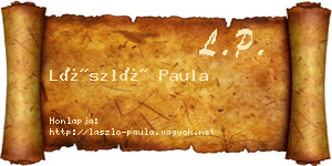 László Paula névjegykártya
