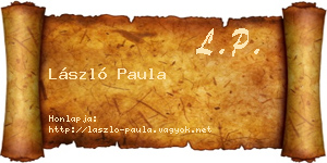 László Paula névjegykártya